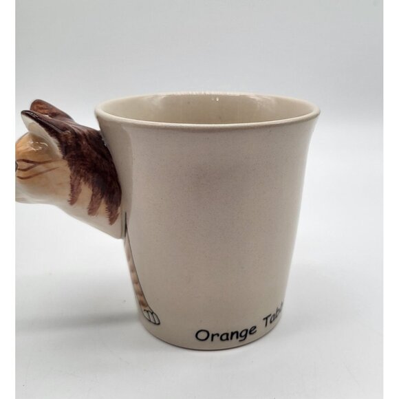 Orange Tabby Cat Coffee Tea Mug Thailand Toothbrush Holder, Pencil Cup Novelty - Picture 3 of 9